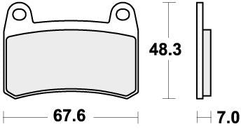 SBS 933HS BRAKE PADS SINTER