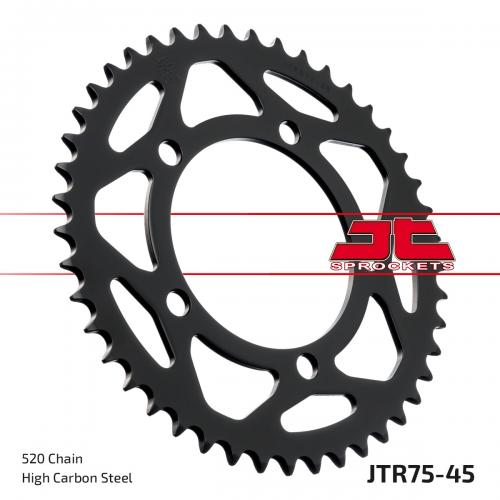 JT SPROCKETS REAR STEEL 45T, 520 JTR007545