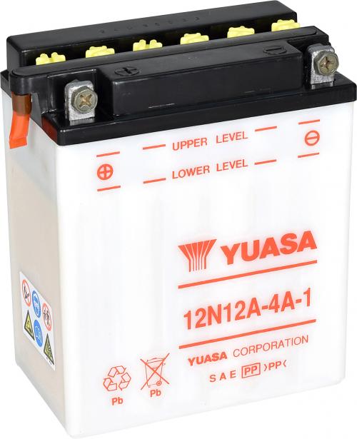 YUASA 12N12A-4A-1 YUASA BATTERY & ACID PACK