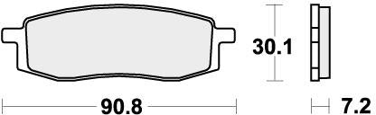 SBS 580SI BRAKE PADS SINTER