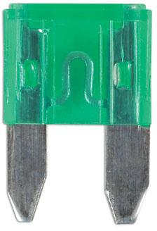 LASER TOOLS MINI BLADE FUSES 30A, GREEN 25PC