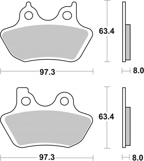 BREMBO 07HD16SP BRAKE PADS SINTER