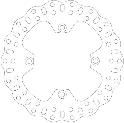 EBC BRAKE DISC MD6377C OFFROAD OE REPLACEMENT WAVE DISC