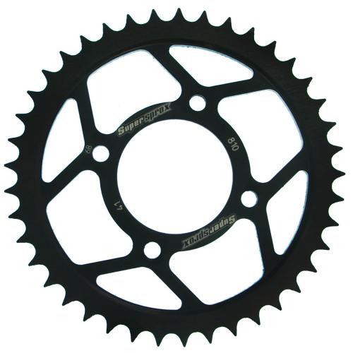 SUPERSPROX SUPERSPROX REAR STEEL 41T, BLACK, 428