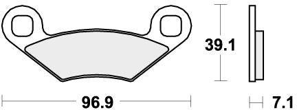 SBS 642PSI BRAKE PADS SINTER EVO