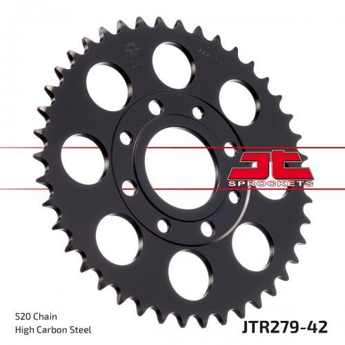 JT SPROCKETS REAR STEEL 42T, 520 JTR027942