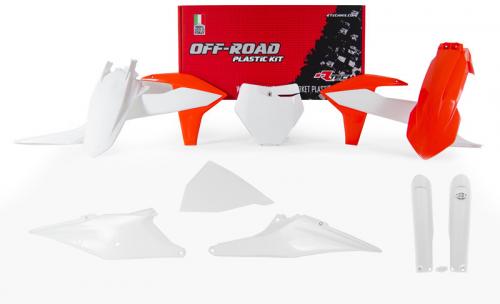 RTECH PLASTIC KIT 7 PCS ORANGE-WHITE