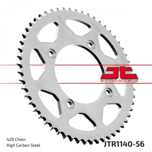 JT SPROCKETS REAR STEEL 56T, 428 JTR114056