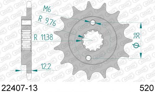 AFAM FRONT 13T, 520 AF12240713