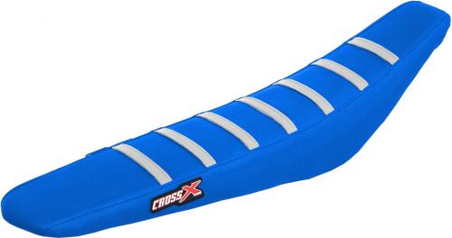 CROSS X SEAT COVER, BLUE/BLUE/WHITE