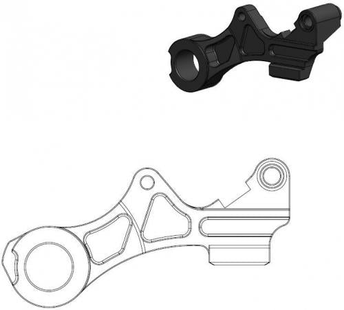 MOTO MASTER 211115, CALIPER ADAPTER BRACKET