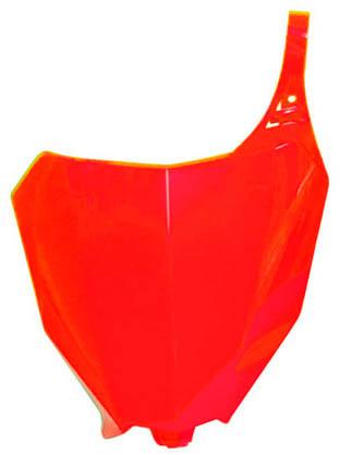 RTECH FRONT NUMBER PLATE HONDA LIM ED NEON RED