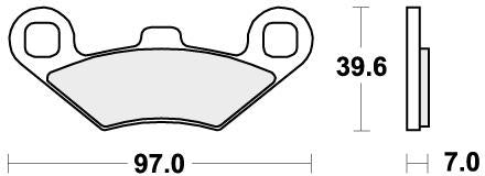 SBS 716SI BRAKE PADS SINTER