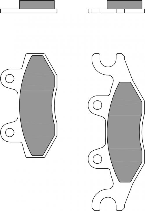 BREMBO 07095CC BRAKE PADS ORGANIC