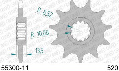 AFAM FRONT 11T, 520 AF15530011