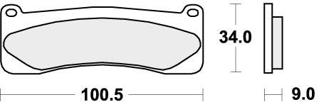 SBS 707RQ BRAKE PADS ORGANIC RACING