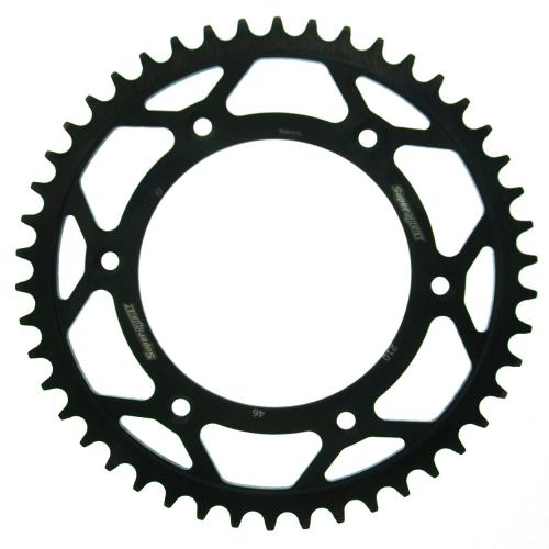 SUPERSPROX SUPERSPROX REAR STEEL 46T, BLACK, 520 SU421046B