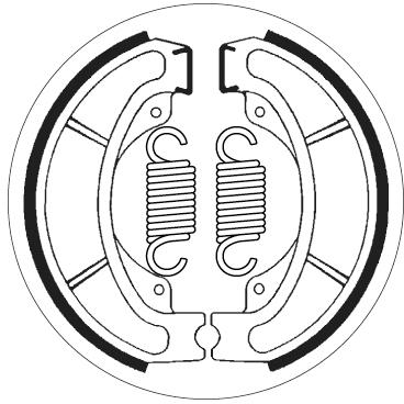SBS 2082 BRAKE SHOES