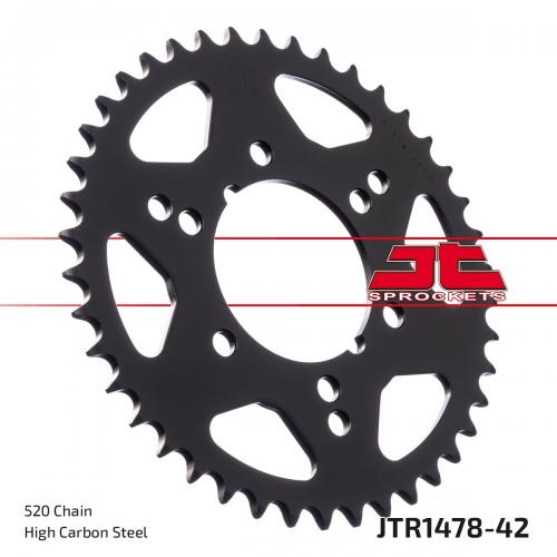 JT SPROCKETS REAR STEEL 42T, 520 JTR147842