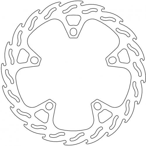 MOTO MASTER 110551, FLAME FIXED DISC 300