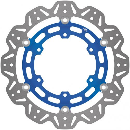 EBC BRAKE DISC VR2126BLU VEE FLOATING DISC BLUE CENTRE