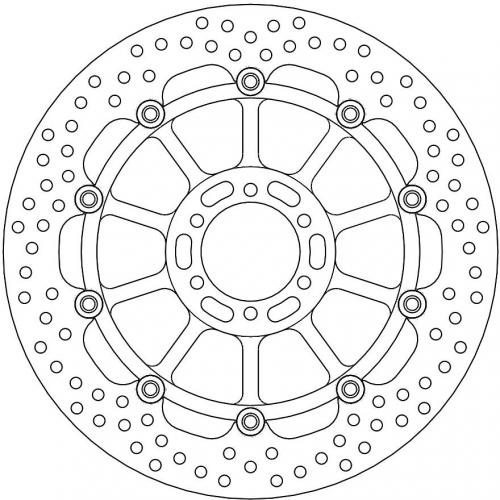 MOTO MASTER 113101, HALO FLOAT ALU OFFS. DISC 320