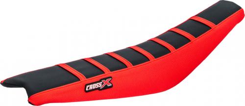 CROSS X SEAT COVER, BLACK/RED/RED (STRIPES) M8103BRR