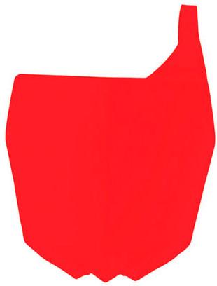 RTECH FRONT NUMBER PLATE YAMAHA NEON RED