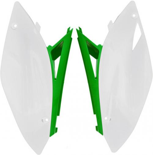 RTECH SIDE PANEL KAWASAKI WHITE-GREEN