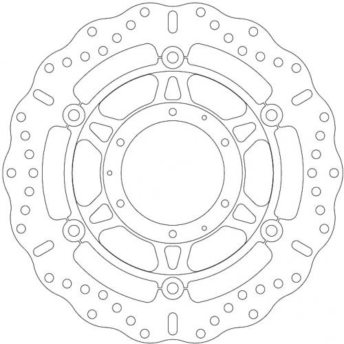 EBC BRAKE DISC MD1152CC POLISHED HUB WAVE BRAKE DISC
