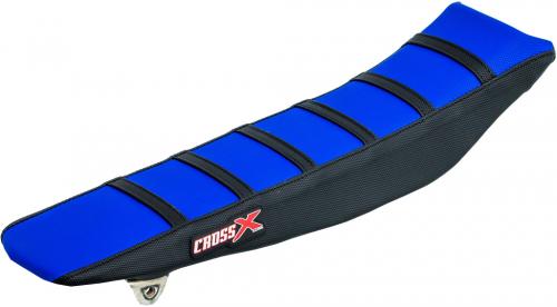 CROSS X SEAT COVER, BLUE-BLACK-BLACK(WITH STRIPES) M4223BLBB
