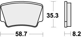 SBS 867RSI BRAKE PADS SINTER RACING
