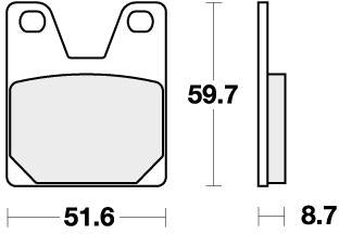 SBS 733LS BRAKE PADS SINTER