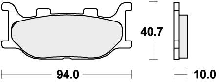 SBS 691HF BRAKE PADS ORGANIC
