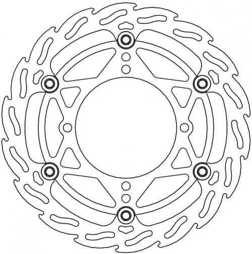 MOTO MASTER 112084, FLAME FLOATING ALU DISC 270