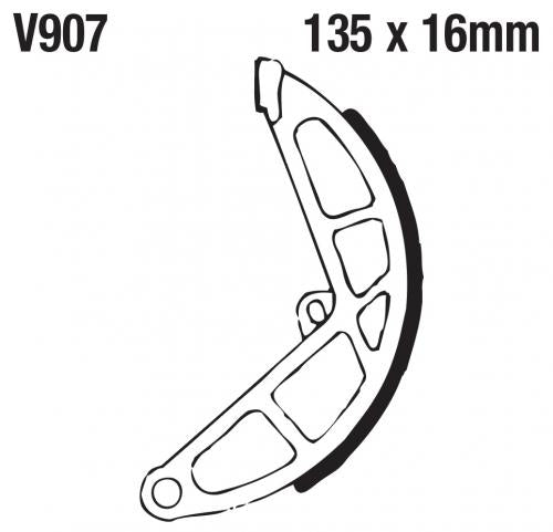 EBC V907 EBC BRAKE SHOES