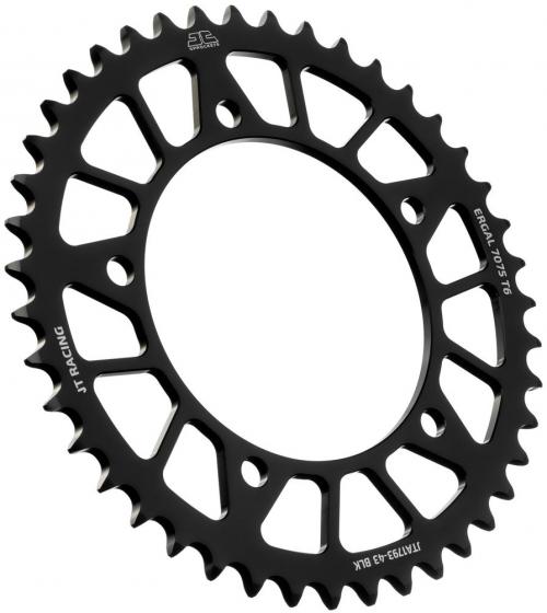 JT SPROCKETS REAR RACELITE ALU 43T BLACK, 520 JTA179343Z