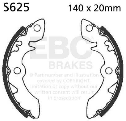 EBC S625 EBC BRAKE SHOES