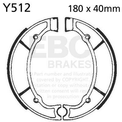 EBC Y512 EBC BRAKE SHOES