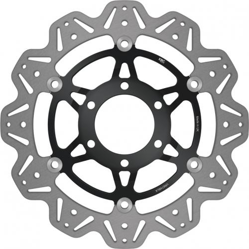 EBC BRAKE DISC VR647BLK VEE FLOATING DISC BLACK CENTRE