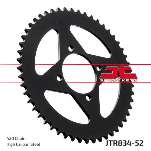 JT SPROCKETS REAR STEEL 52T, 420 JTR083452