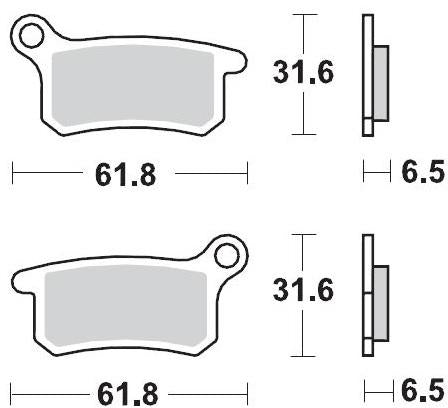 MOTO MASTER 094611, BRAKE PADS SINTER RACING