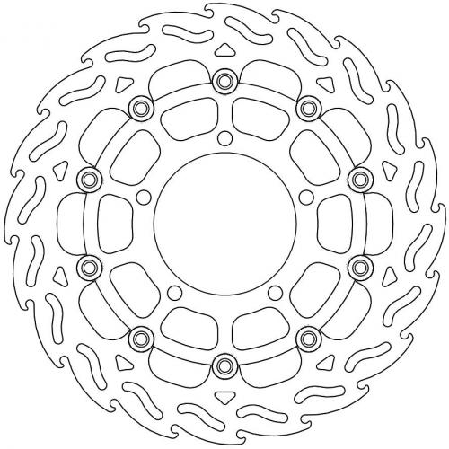 MOTO MASTER 112051, FLAME FLOATING ALU DISC 310