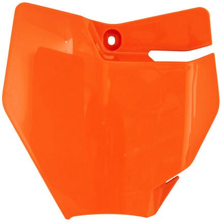 RTECH FRONT NUMBER PLATE K ORANGE (OE) 2023