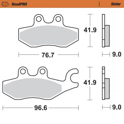 MOTO MASTER 400903, BRAKE PADS SINTER