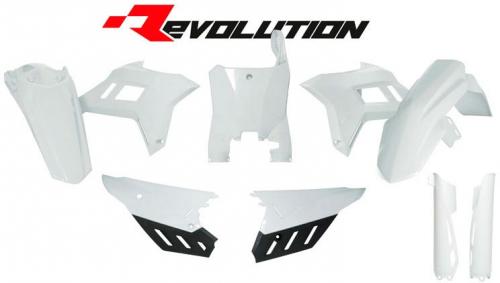 RTECH PLASTIC KIT 7 PCS CRF REVOLUTION WHITE