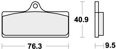 SBS 785HS BRAKE PADS SINTER