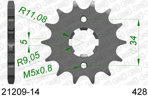 AFAM FRONT 14T, 428 AF12120914