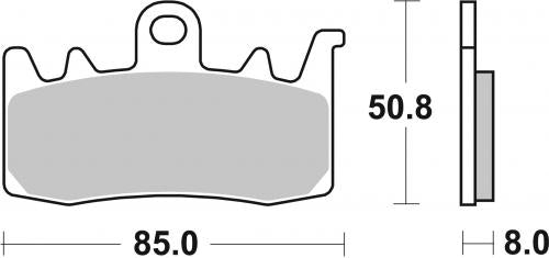 BREMBO 07BB38SR BRAKE PADS SINTER SPORT