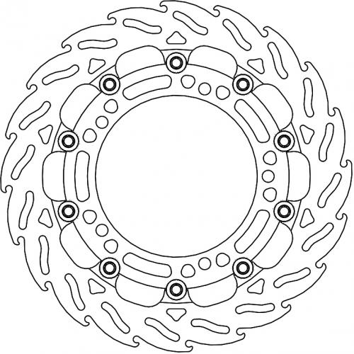MOTO MASTER 112306, FLAME 5,5MM RACING SERIES